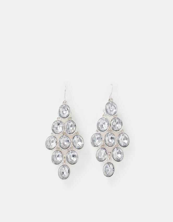 Cascading Gemstone Drop Earrings, , large
