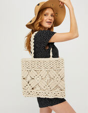 Macrame Shopper Bag, , large