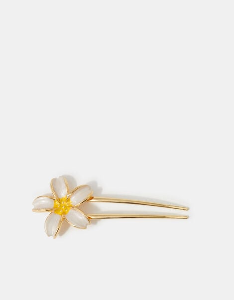 Tropical Flower Metal French Pin, , large