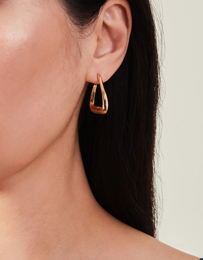 Triangle Hoop Earrings, , large