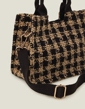 Small Houndstooth Cross-Body Bag, , large