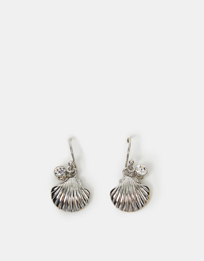 Seashell Charm Earrings, , large