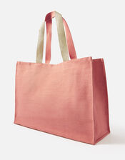 Embroidered Pineapple Tote Bag, , large