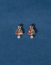 Christmas Tree Short Drop Earrings, , large