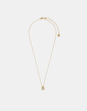 14ct Gold-Plated Crystal Pendant Necklace, , large