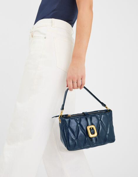 Chunky Quilted Crossbody Bag, , large