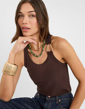 Semi-Precious Bead Necklace, , large