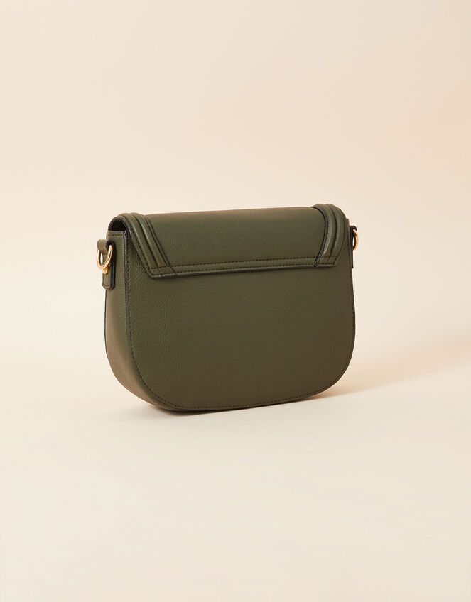 Webbing Saddle Bag, Green (KHAKI), large