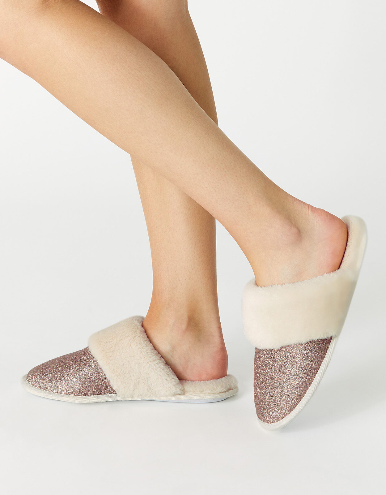 Fluffy mule slippers uk top