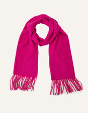 Plain Tassel Scarf, Pink (PINK), large