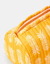 Quilted Pineapple Medium Make Up Bag, , large