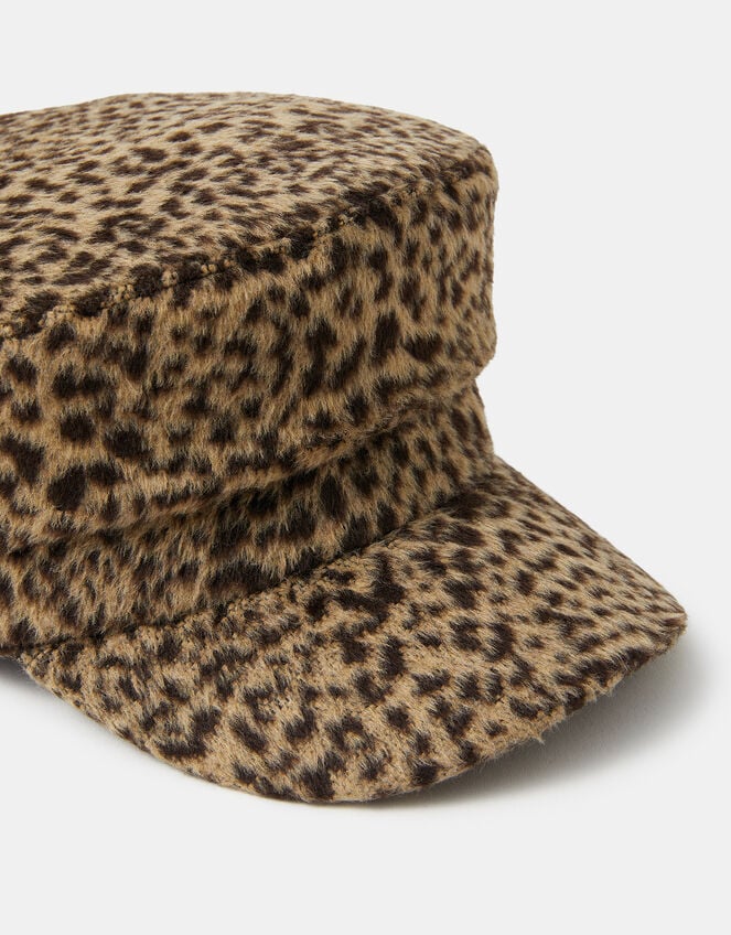 Cheetah Print Baker Boy Hat, , large