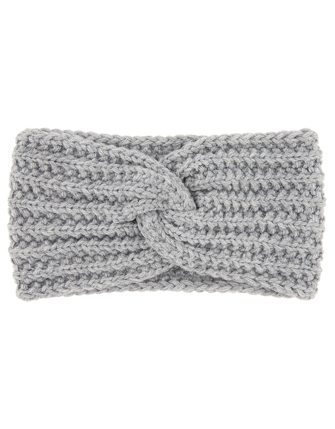 Chunky Knit Bando, Grey (LIGHT GREY), large