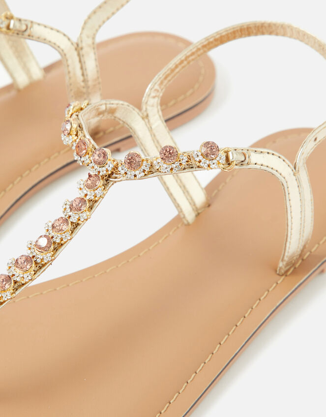 Embellished Sandals, Pink (PINK), large
