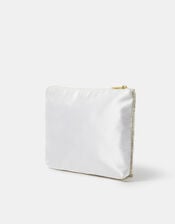 Mrs Sequin Bridal Pouch, , large