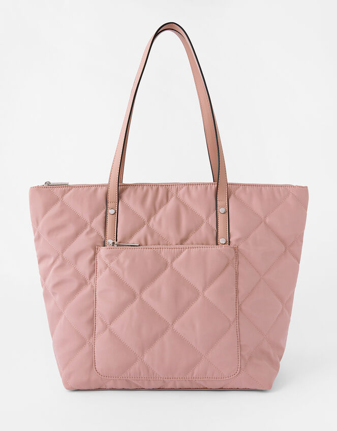 Tilly Quilted Tote Bag, Nude (NUDE), large