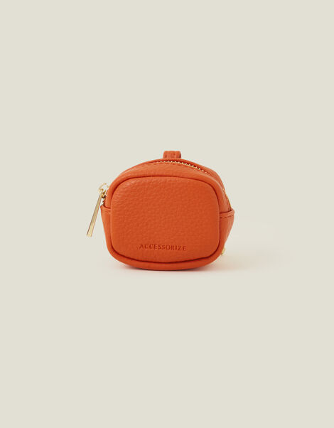 Earphone Keyring Case, Orange (ORANGE), large