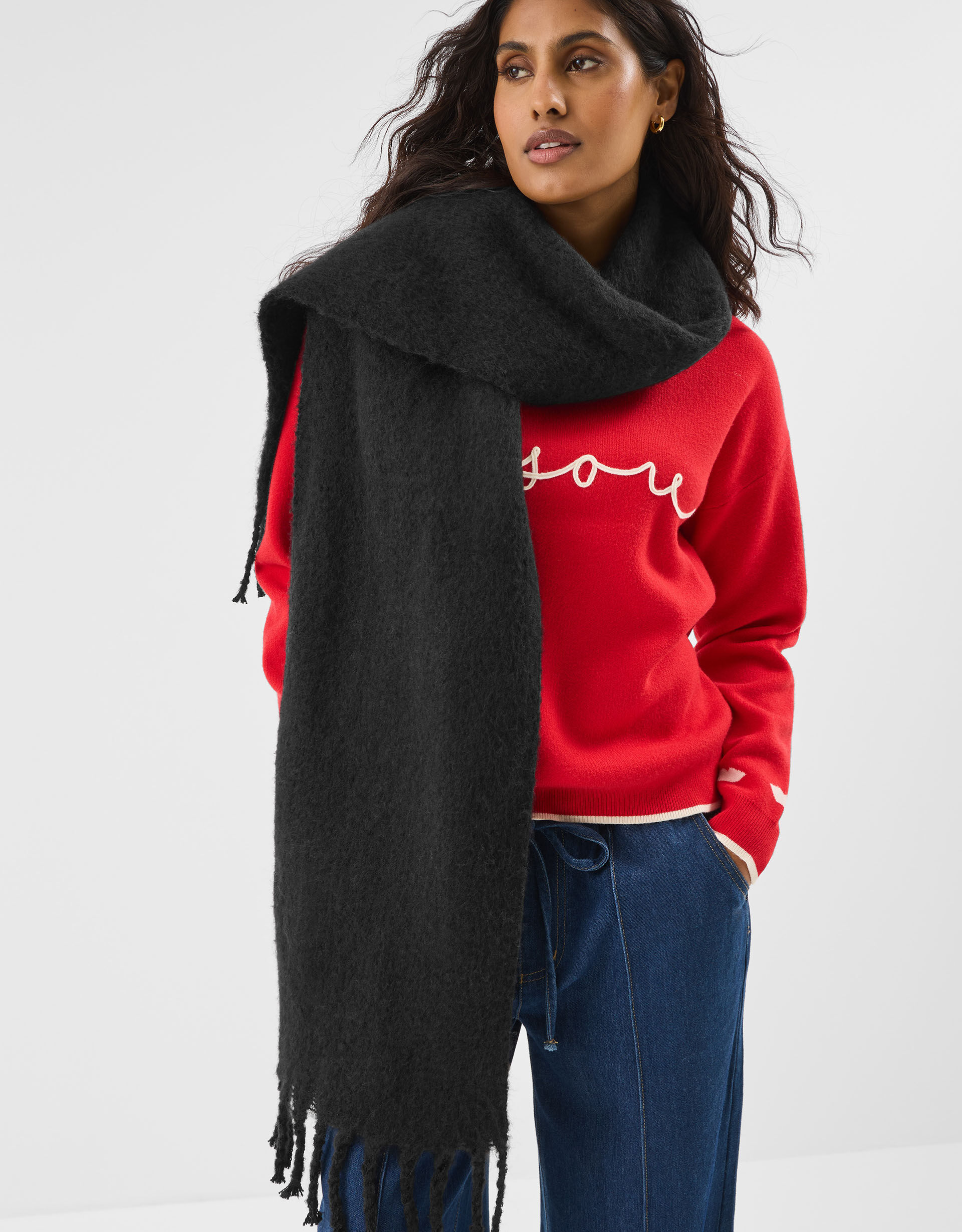 Super Soft Plain Scarf Black | Scarves | Accessorize Global