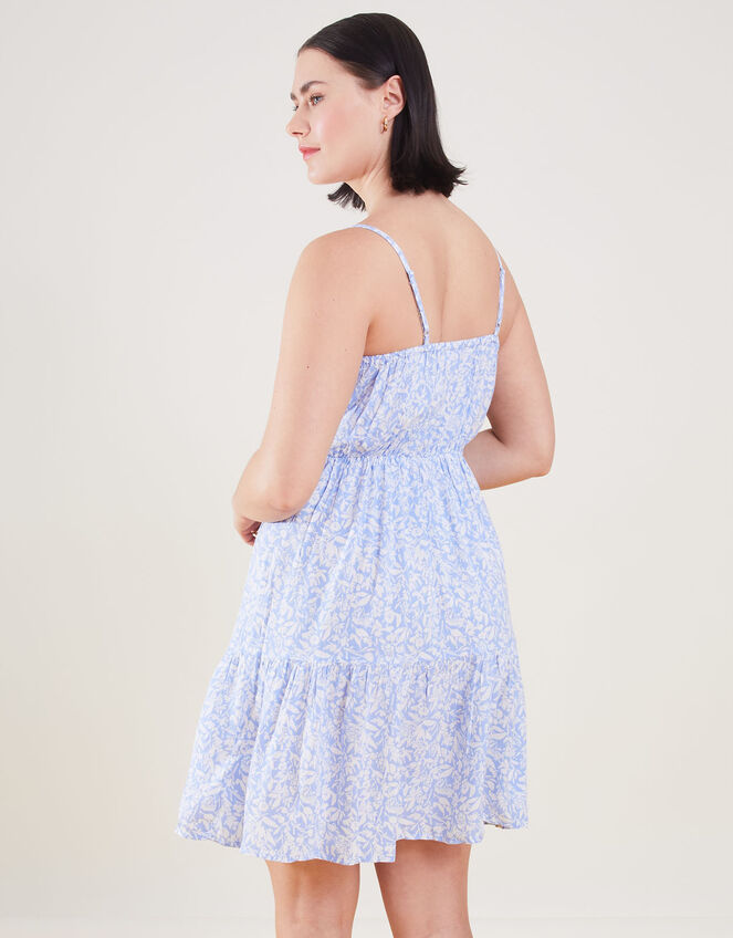 Ditsy Mini Dress in LENZING™ ECOVERO™, Blue (BLUE), large