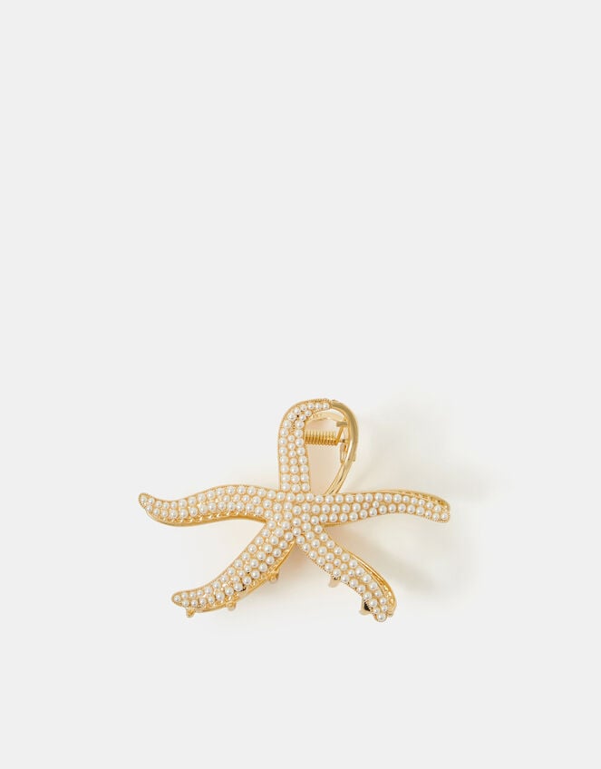 Pearl Starfish Claw Clip, , large