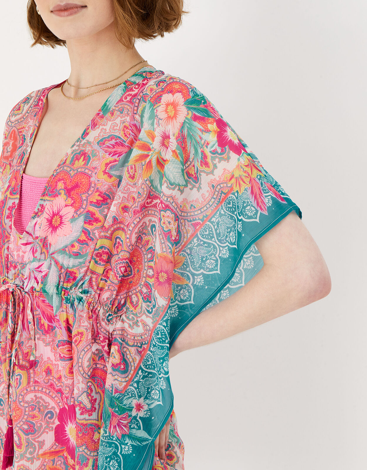 Mozambique Chiffon Kaftan Multi | Beach 