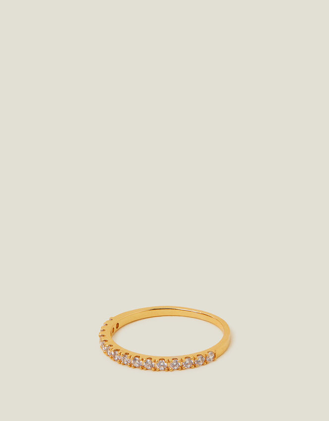 14ct Gold-Plated Eternity Band Ring, Gold (GOLD), large