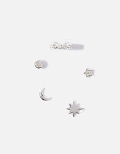 Sterling Silver Celestial Adornment Earring Set, , large