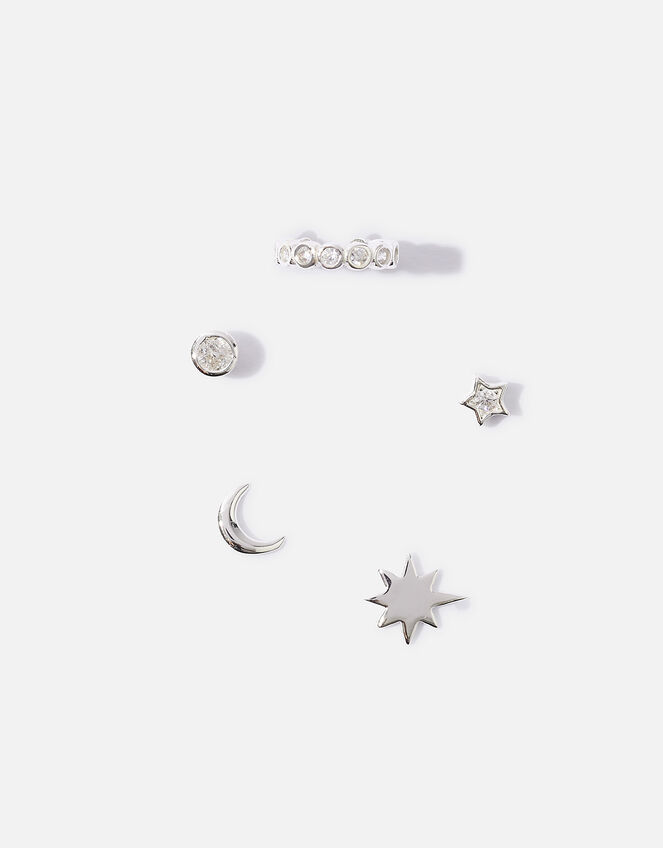 Sterling Silver Celestial Adornment Earring Set, , large