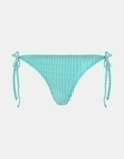 Stripe Tie Bikini Bottoms, Green (GREEN), large
