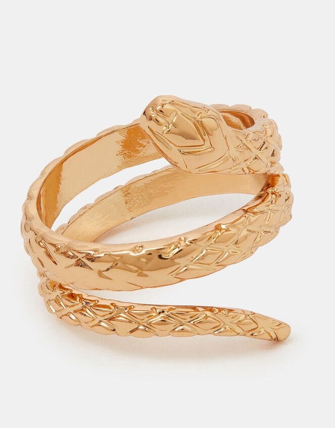 Snake Wrap Ring Gold, Gold (GOLD), large