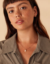 14ct Gold-Plated Irregular Pearl Necklace, Gold (ROSE GOLD), large