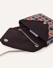 Geometric Beaded Chain Bag, , large