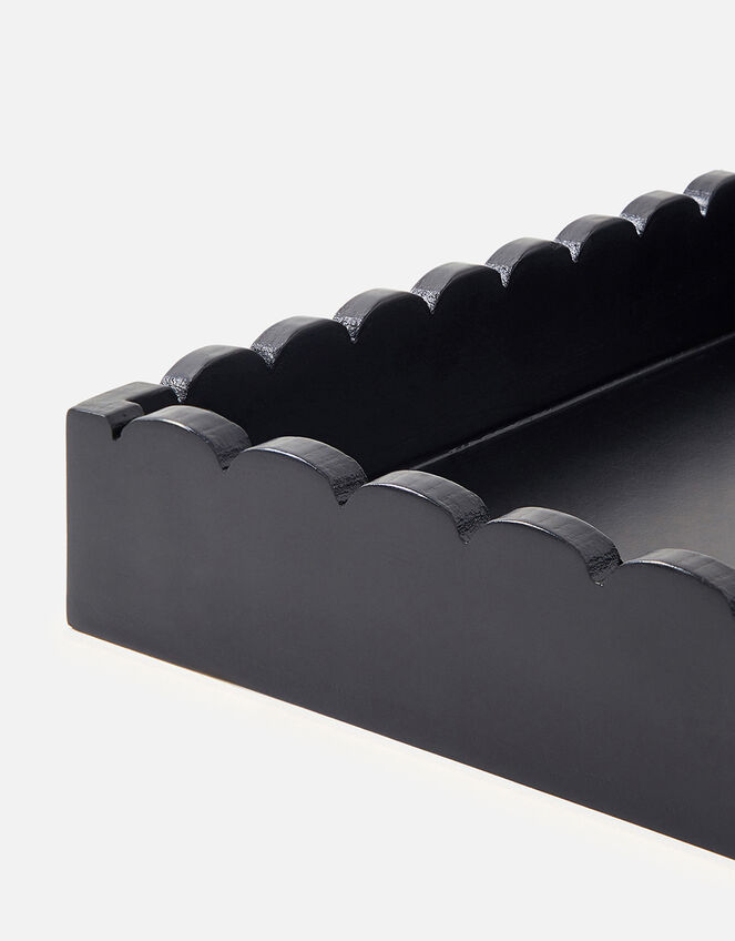 Scallop Tray, Black (BLACK), large