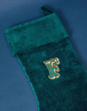 Embroidered Initial F Stocking, , large
