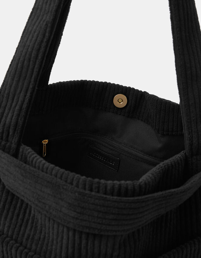 Double Strap Corduroy Shopper Bag, , large