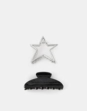 Glittery Star Claw Clips Set, , large