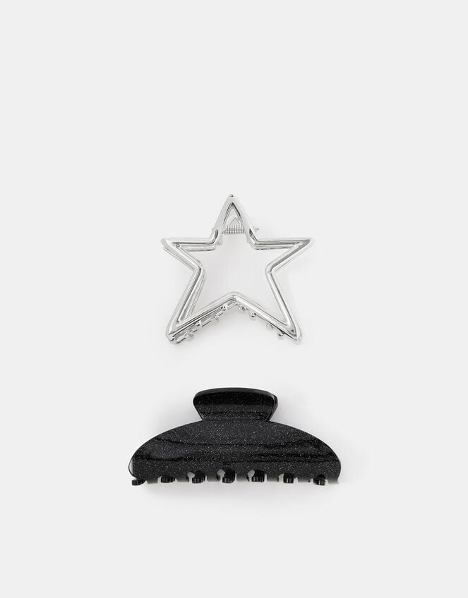 Glittery Star Claw Clips Set, , large