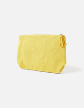 Embellished Raffia Large Flower Pouch, , large