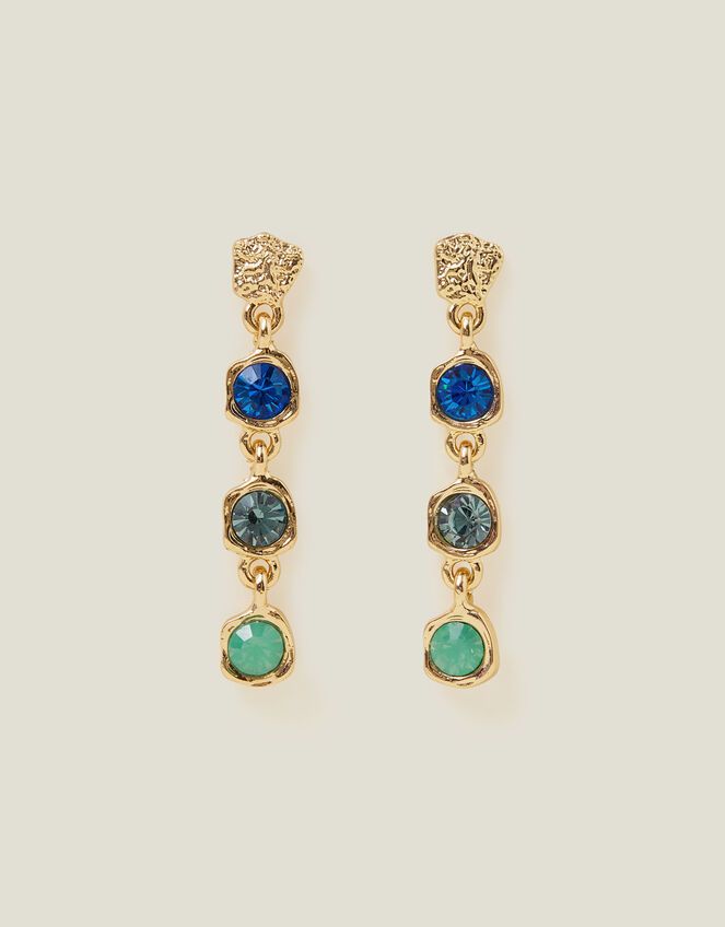 Molten Gem Long Drop Earrings, , large
