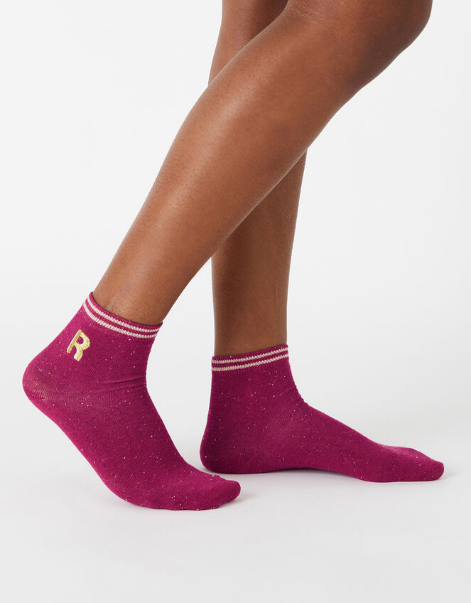Initial Ankle Socks - R, , large