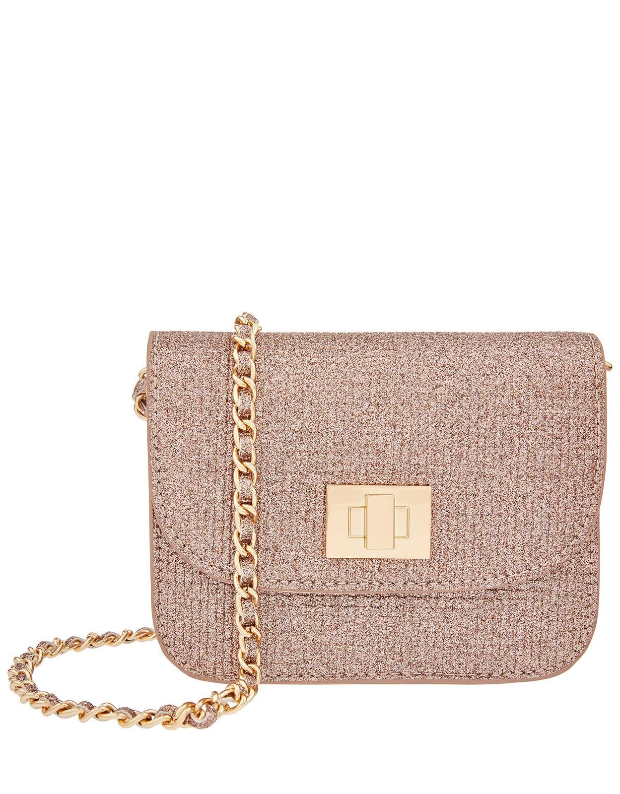 Girls rose gold shop bag