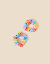 Girls Tie Dye Scrunchies Set of Two, , large