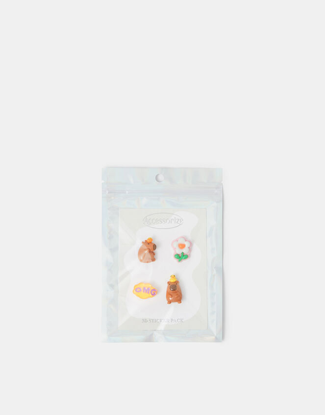 Capybara 3D Tech Sticker Pack, , large