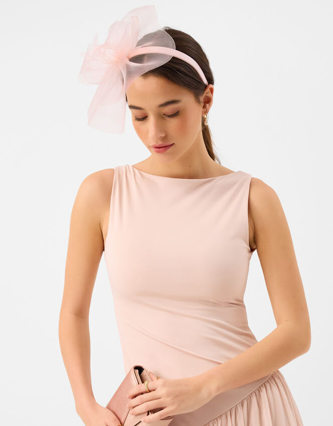 Mini Crin Fascinator, Pink (PALE PINK), large