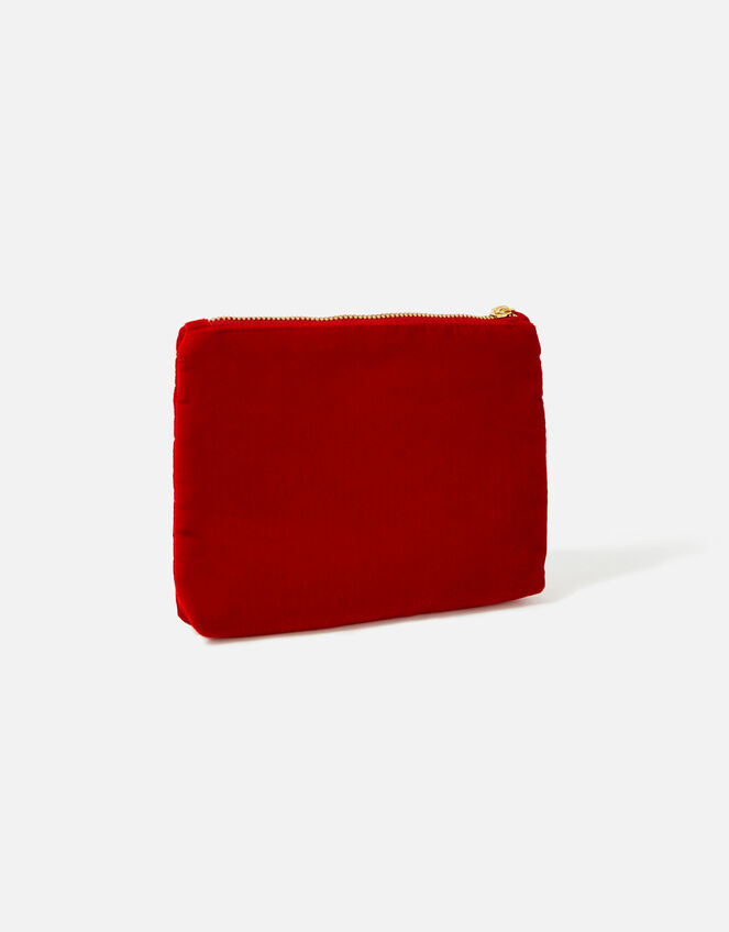 Initial Pouch Bag, Red (RED), large