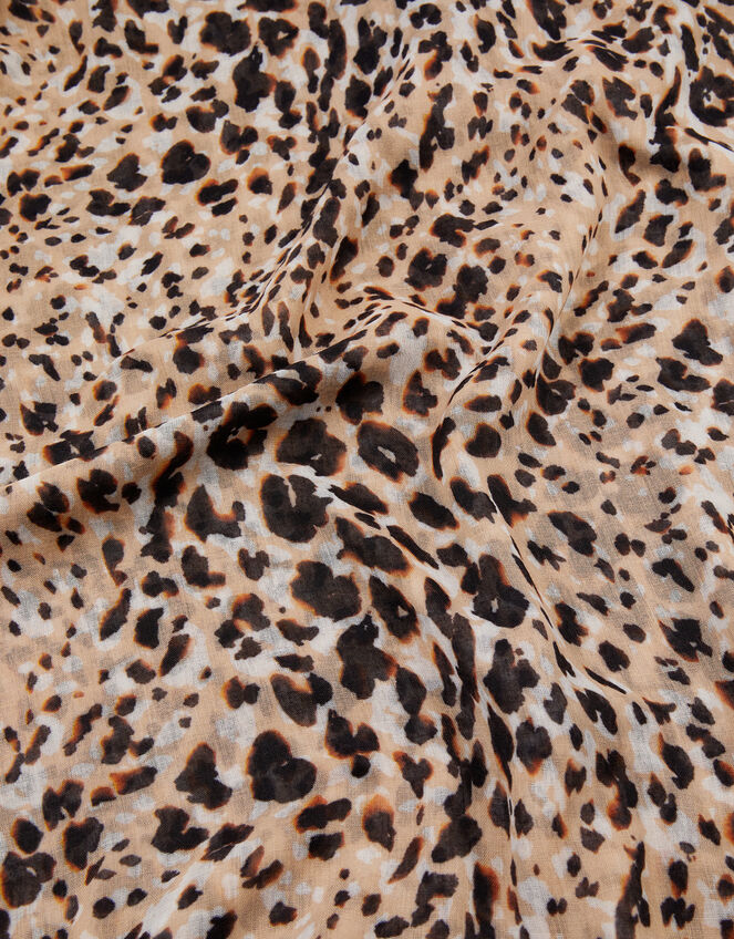 Leopard Print Scarf, , large