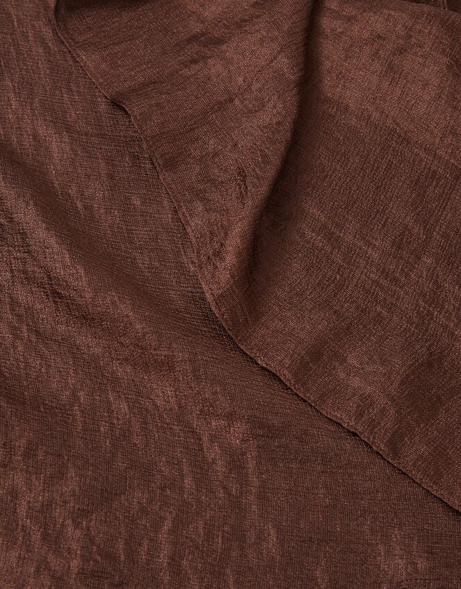 Lightweight Shimmer Scarf, Brown (CHOCOLATE), large