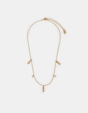 Pineapple Charm Station Necklace, , large