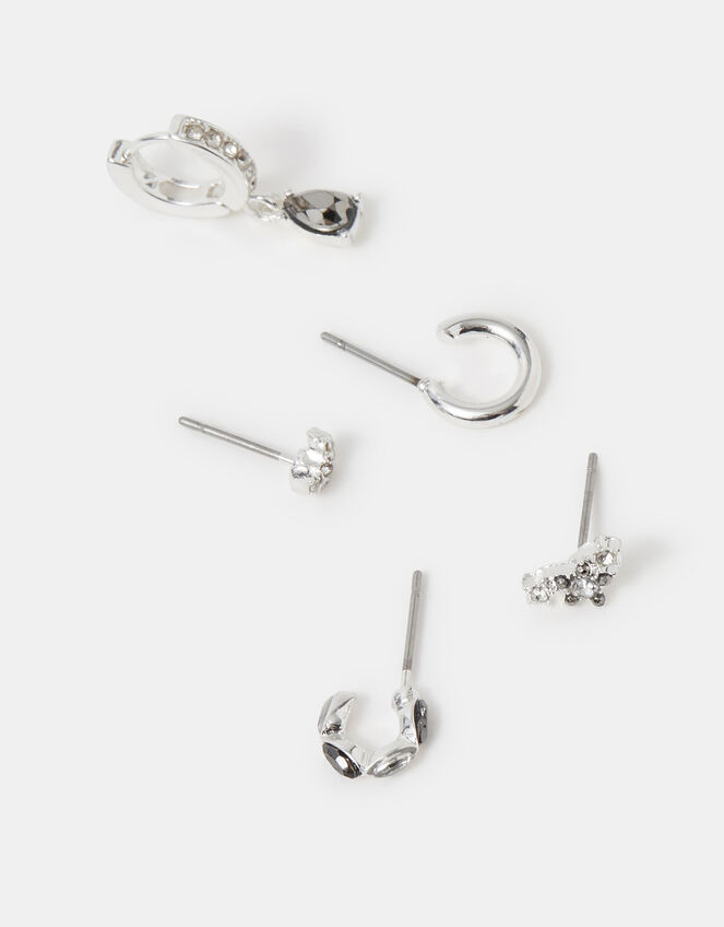 5-Pack Gem Stud & Hoop Earrings, , large