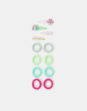 Girls Glitter Hair Band & Clip Set, , large